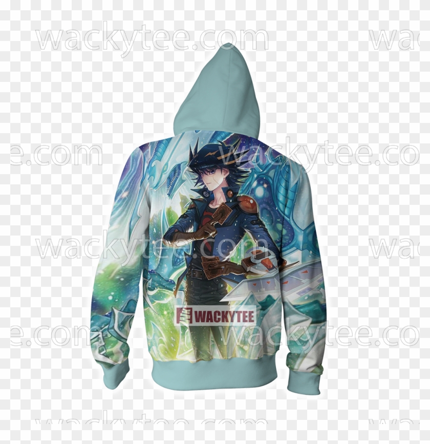 Yu Gi Oh Yusei Fudo And Stardust Dragon 3d Zip Up Hoodie - Yusei Fudo Clipart