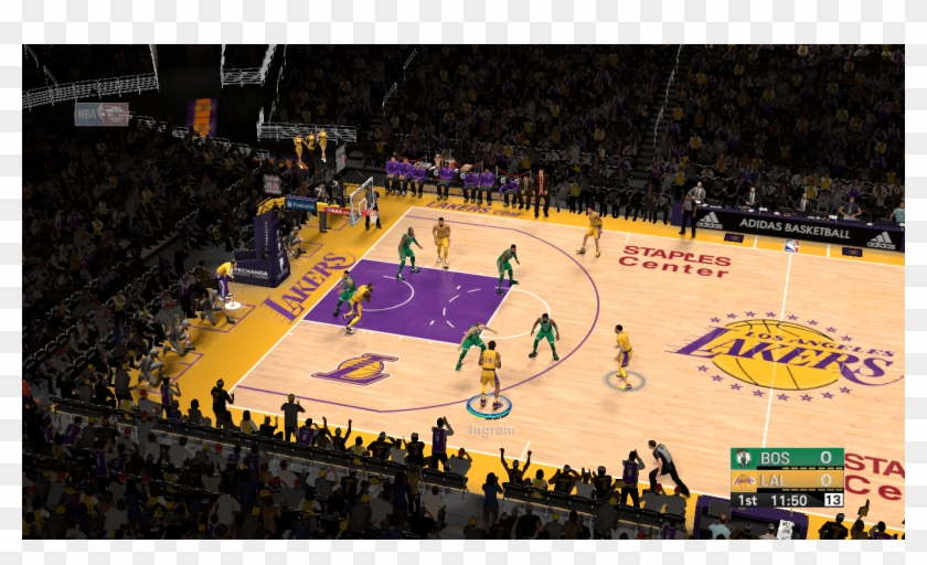 2018-2019 Houston Rockets Official Court - Lakers Clipart