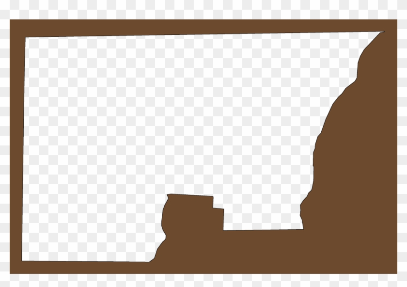 A Plain Frame Map Of Holmes Clipart #5245882