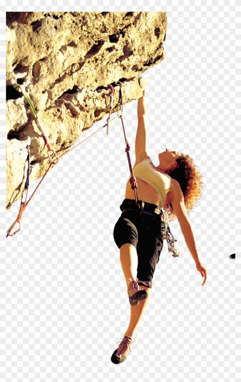 #rock #climbing #woman #sport #girl #yellow #adventure - Rock Climbing Rope Posters Clipart #5245943