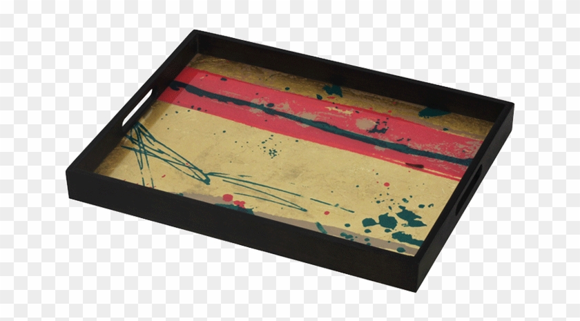Painted Glass Small Tray - Serving Tray Clipart