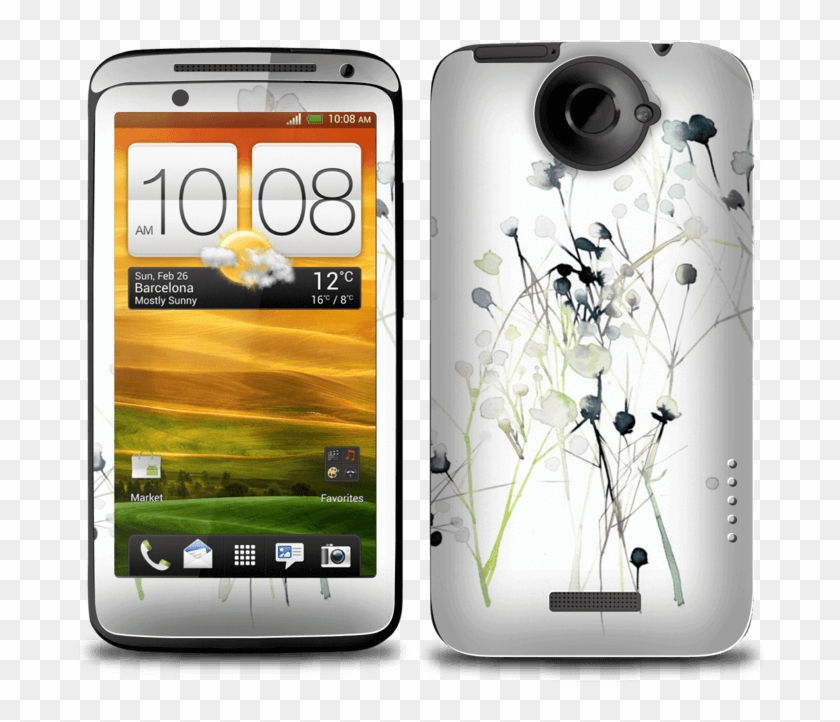 Painted Winter Flowers Skin One X - Htc One X Clipart