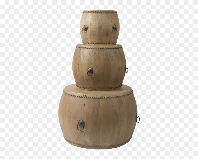 Barrique Side Table - Wooden Block Clipart