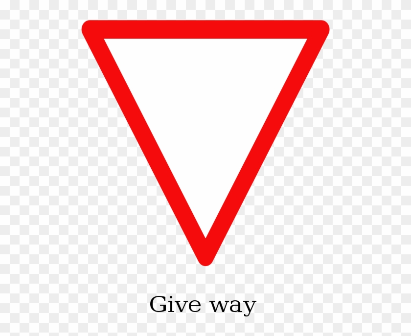 Free Indian Road Sign - Give Way Sign India Clipart #5246989