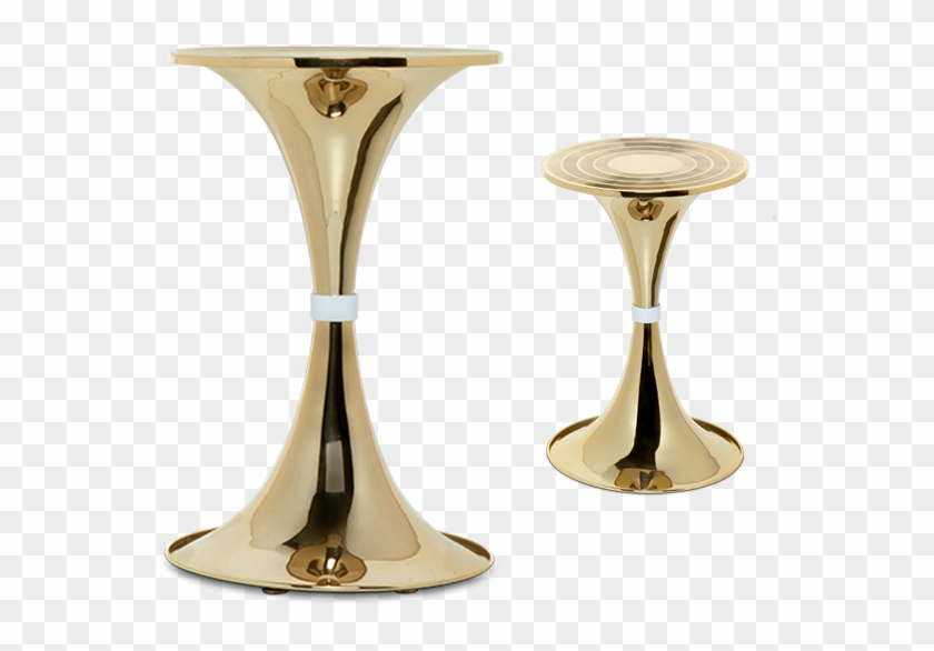 Standard Finishes Gold Plated Brass And Glossy Black - Stool Clipart