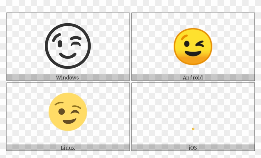 Winking Face Utf 8 Icons - End Of Ayah Symbol Clipart