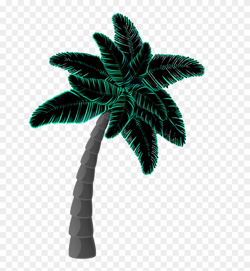 #ftestickers #neon #darkart #oceanlove #palmtrees #poparteffect - Illustration Clipart #5247390