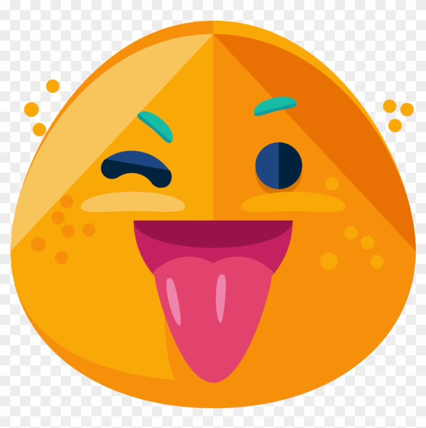 Imgly Sticker Emoticons Tongue Out Wink Clipart #5247842