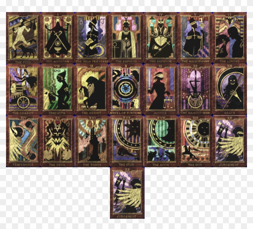 Tarot Cards From Persona - Persona 2 Tarot Deck Clipart