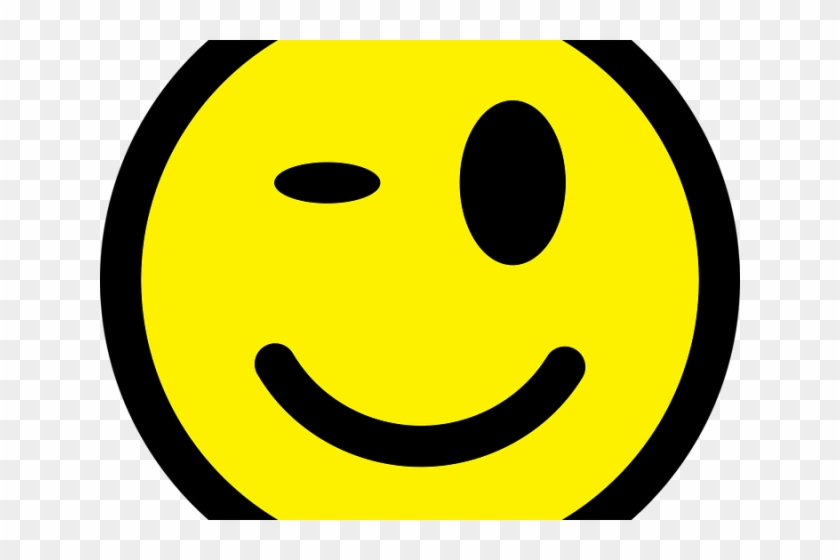 Wink Happy Face - Smiley Clipart