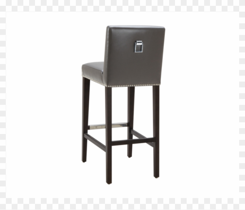 Polished Square Ring Back Bar Stool Leather Counter - Bar Stool Clipart #5248332
