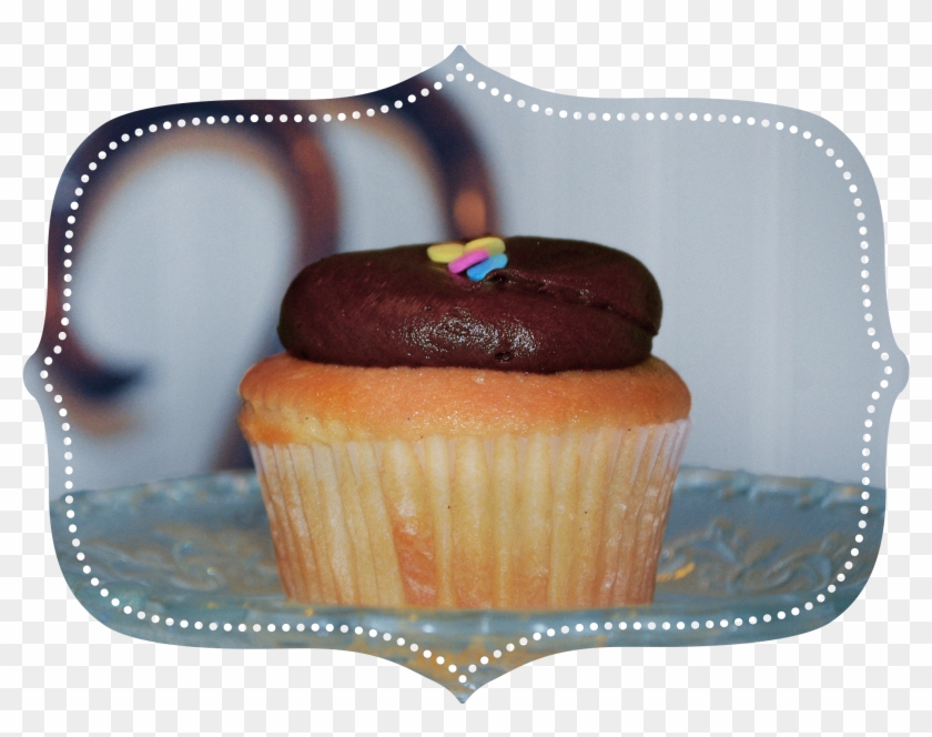 Chocolate Over Vanilla - Cupcake Clipart