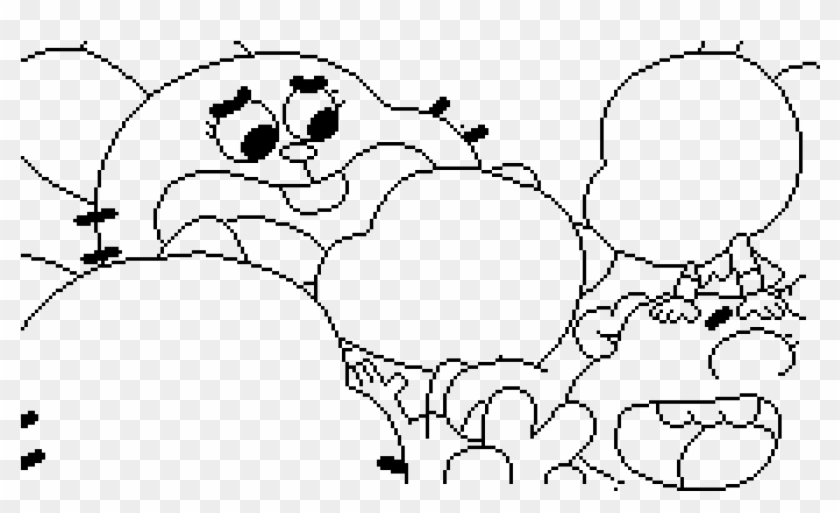 The Amazing World Of Gumball - Line Art Clipart
