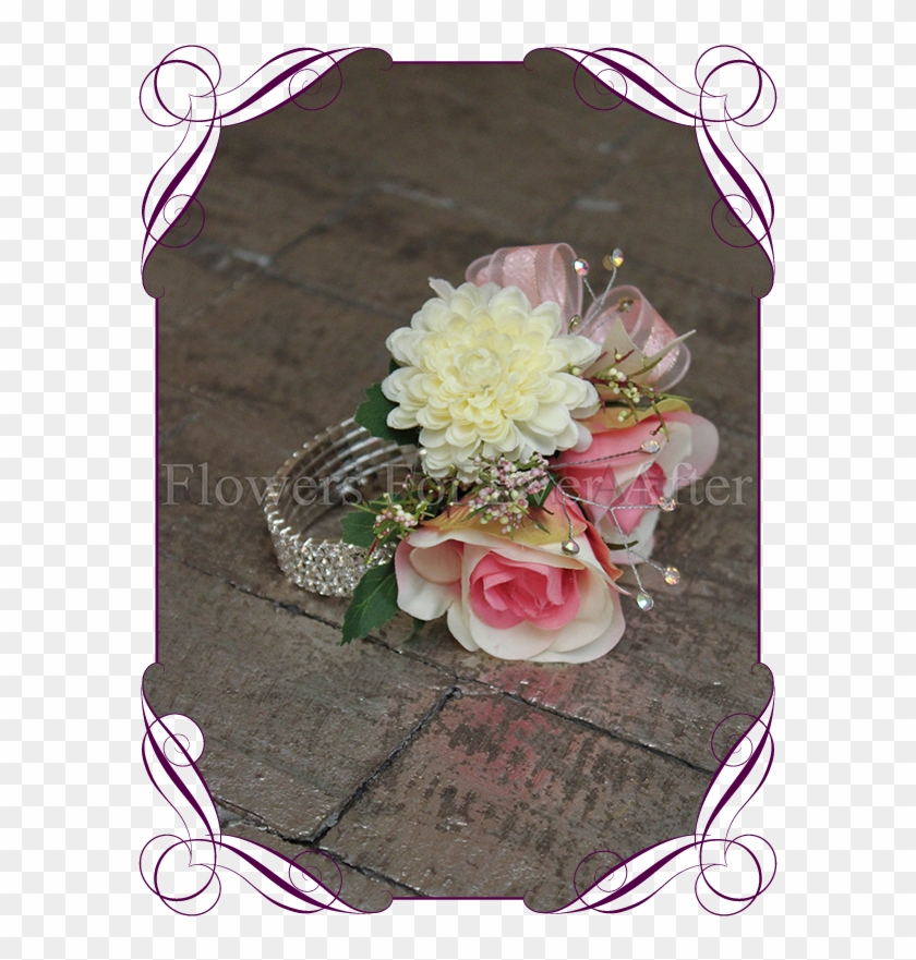 Jenny Ladies Wrist Corsage Gorgeous Artificial Bridal - Flower Bouquet Clipart