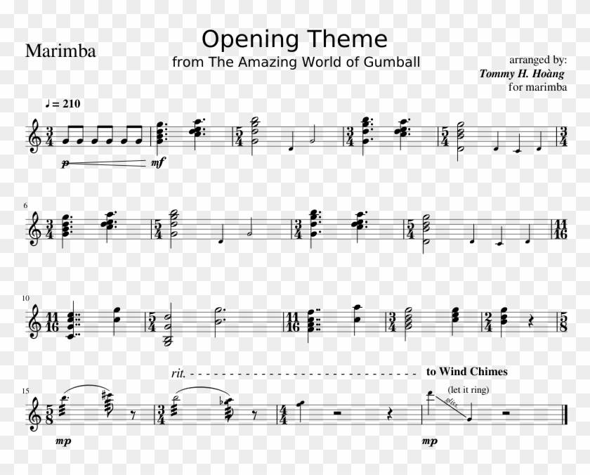 The Amazing World Of Gumball Opening Theme - One More Cup Of Coffee Violin Notes Clipart
