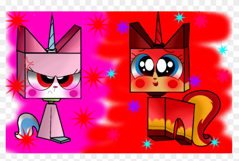 Download Unikitty And Angry Kitty Clipart Princess - Unikitty Happy And Angry - Png Download #5249259