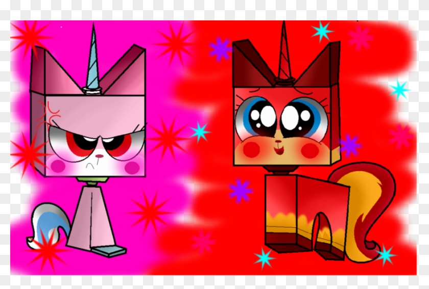 Download Unikitty And Angry Kitty Clipart Princess - Unikitty Happy And Angry - Png Download