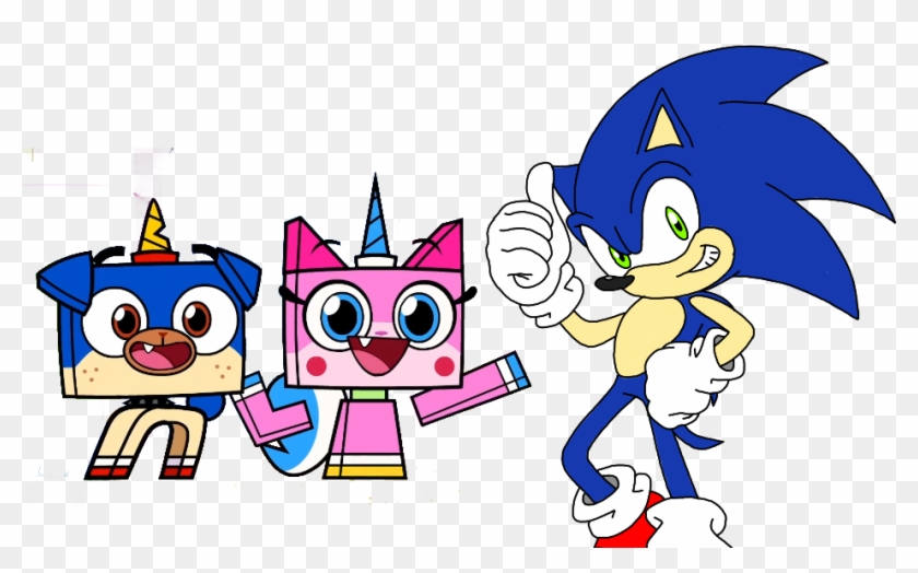 #unikitty And #puppycorn Meet The Legendary #sonicthehedgehog - Unikitty And Puppycorn Clipart #5249666