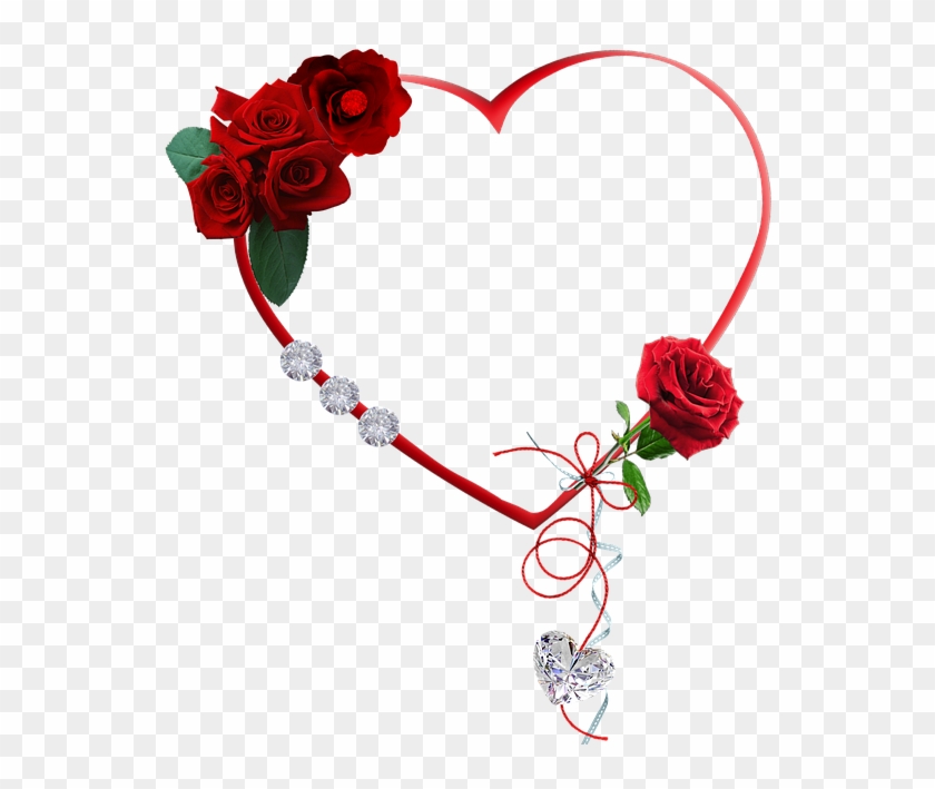 Cluster Heart Red Roses Diamond - Corazón Rojo De Diamantes Clipart