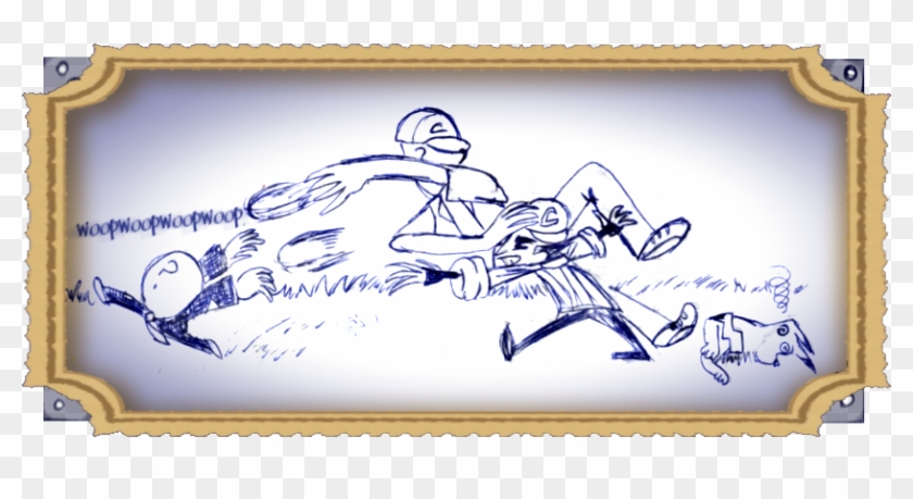 Catching Weirdowoop - Sketch Clipart