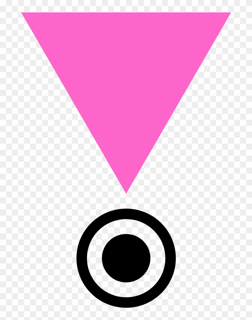 Pink Triangle Penal - Small Green Triangles Clipart