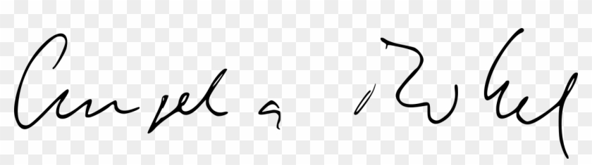 Accession Treaty 2011 Angela Merkel Signature Clipart