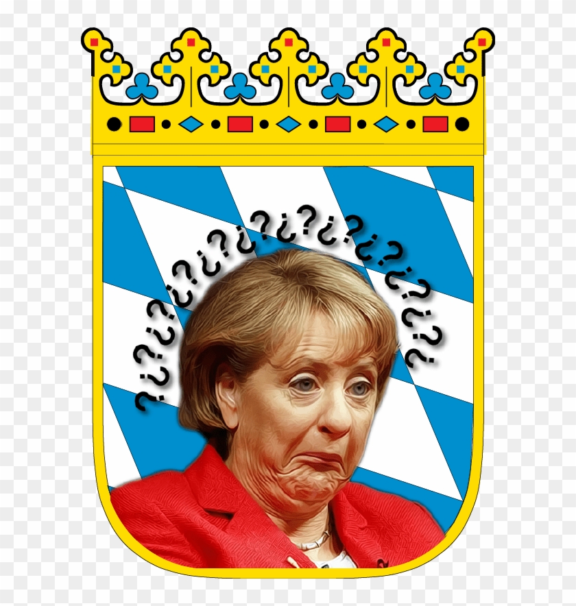 Terrorgefahr Bayern Wappen Mit Angela Merkel - Amt Für Ernährung Landwirtschaft Und Forsten Clipart #5250896
