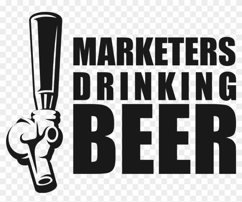 Marketers Drinking Beer - Poster Clipart