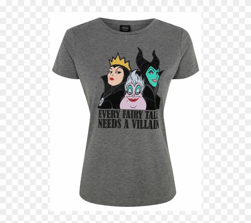 Disney Ursula, Evil Queen, Maleficent, Villain Grey - Tee Shirt Maléfique Clipart #5252074