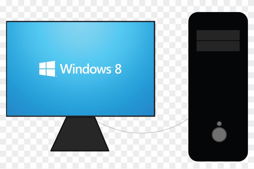 Desktop Computer Windows - Windows 8 Clipart #5252116