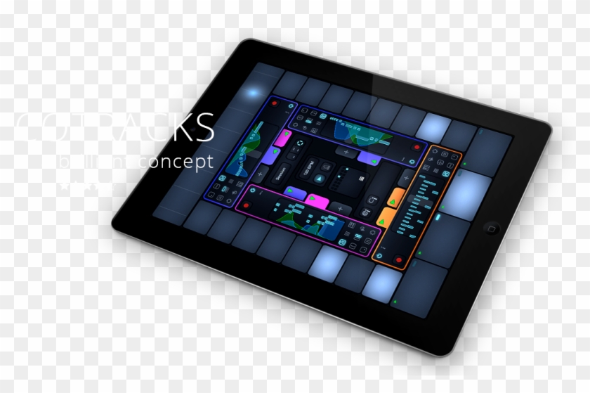 Cotracks Collaborative Multiuser Music App For Ipad - Tablet Computer Clipart