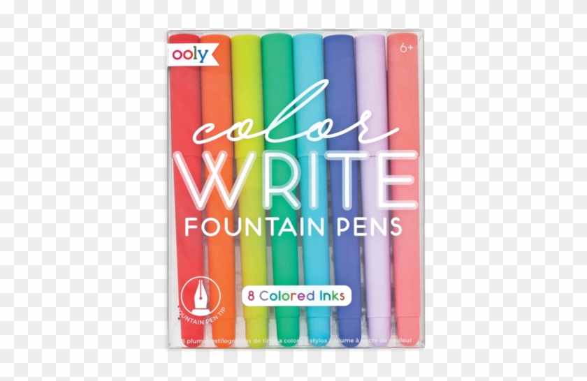 Color Write Fountain Pens / Ooly / 8 Colorful Pens - Fountain Pen Clipart
