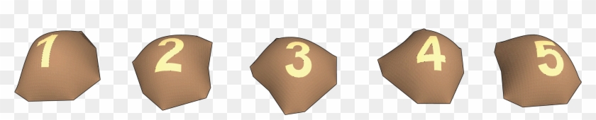 3d Set Stone With Numbers, 1-5 - Paper Lantern Clipart