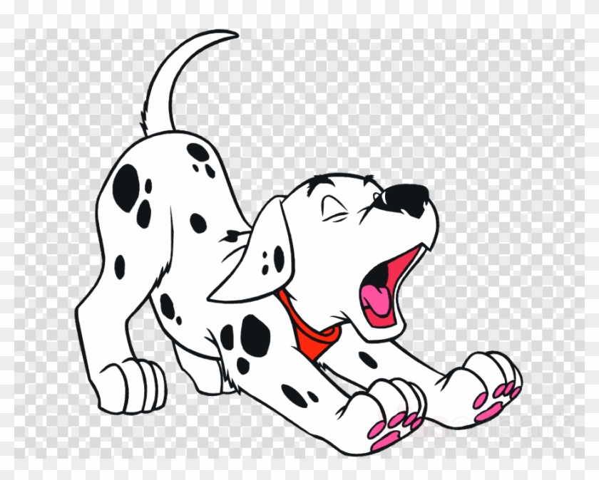 Download 101 Далматинец Clipart The Hundred And One - Dog Stretching Cartoon - Png Download #5252443
