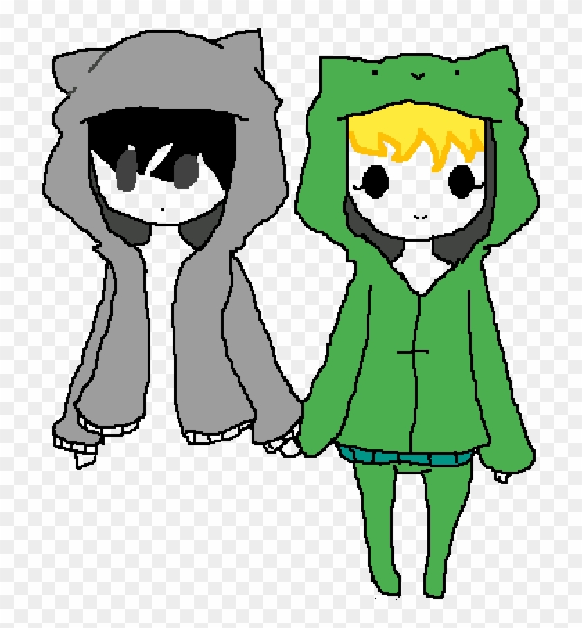 Lost And Ben In Cat Hoddies Clipart #5252762