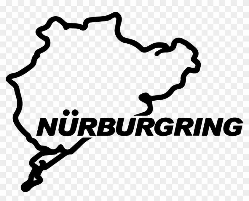 Nurburging Car Decal/sticker - Neverbeen Nurburgring Sticker Clipart #5253564