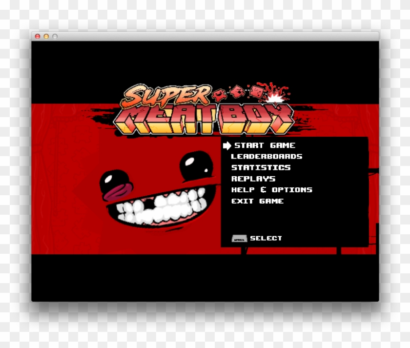 Super Meat Boy - Super Meat Boy Options Clipart #5253797