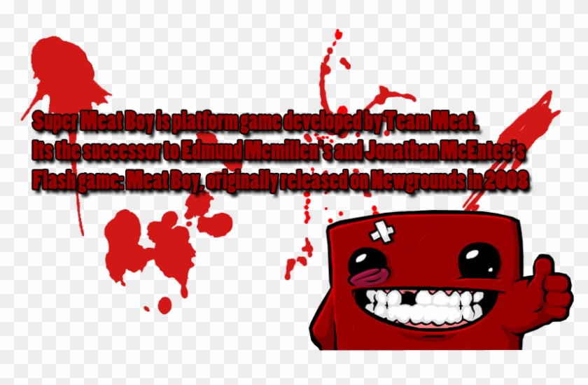 "super Meat Boy Is A Game Where You Play As A Boy Without - Super Meat Boy Clipart #5253904