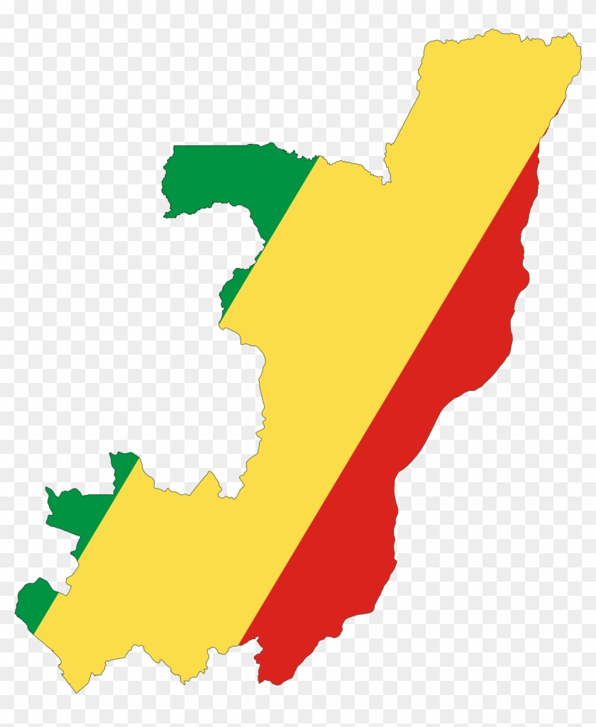 Republic Of The Congo Flag Map - Republic Of Congo Flag Map Clipart