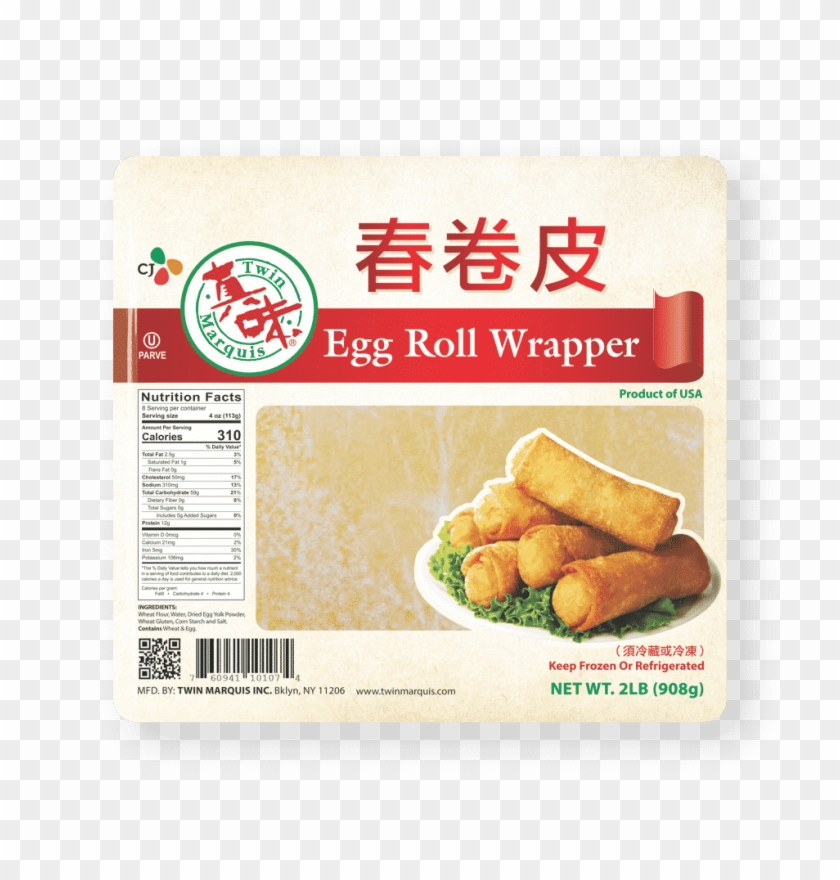 Egg Roll Wrappers - Twin Marquis Egg Roll Wrapper Clipart #5254240