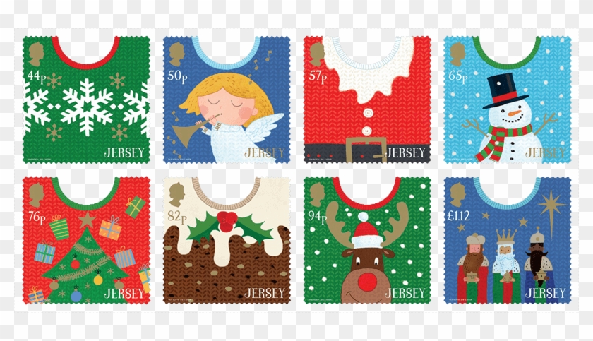 Jersey Christmas Stamps 2018 Clipart #5254989