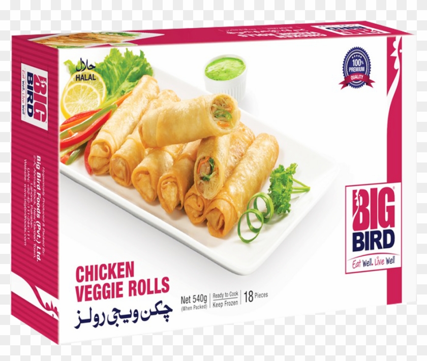 Big Bird Chicken Veggie Roll 540 Gm Clipart #5255758