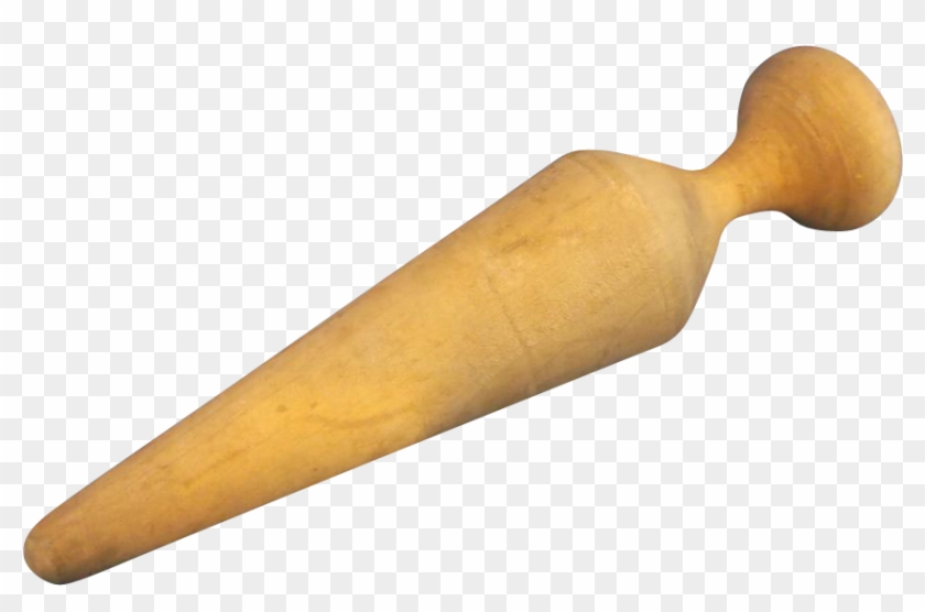 Wooden Pestle Cone Shaped Food Masher Primitive Rustic - Wood Clipart #5255874