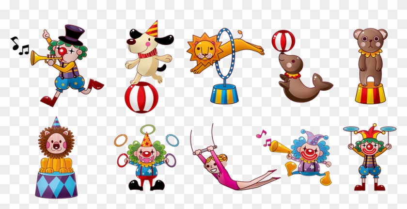 Circus Clowns Carnival Fair Fun Amusement Laugh - Carnival Circus Clipart #5256217