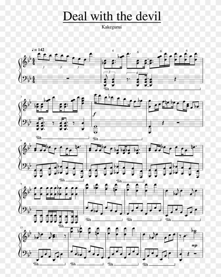 Deal With The Devil Sheet Music For Piano Download - Little Piece Haydn Clipart