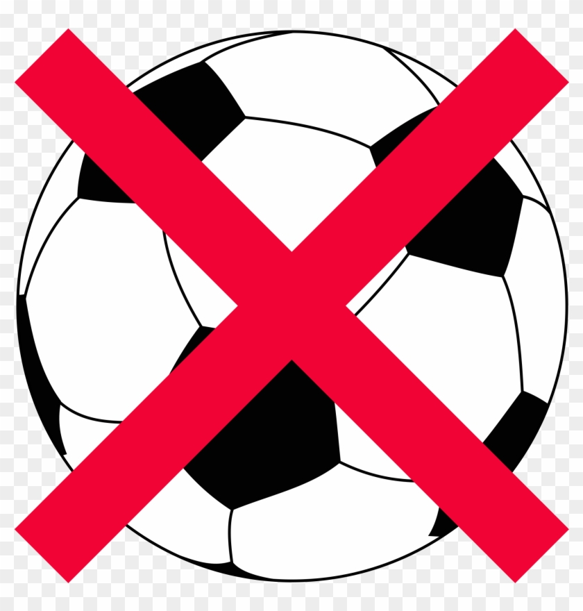 Filefootball No - Soccer Ball Drawing Clipart #5256515