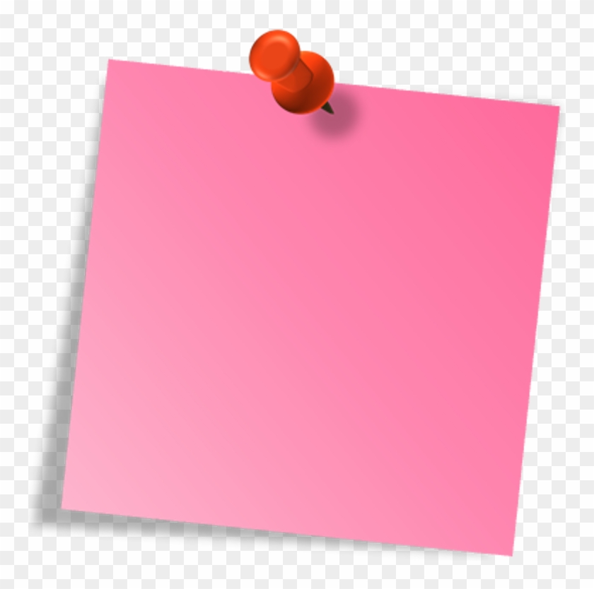 Post It Note Pink Clipart
