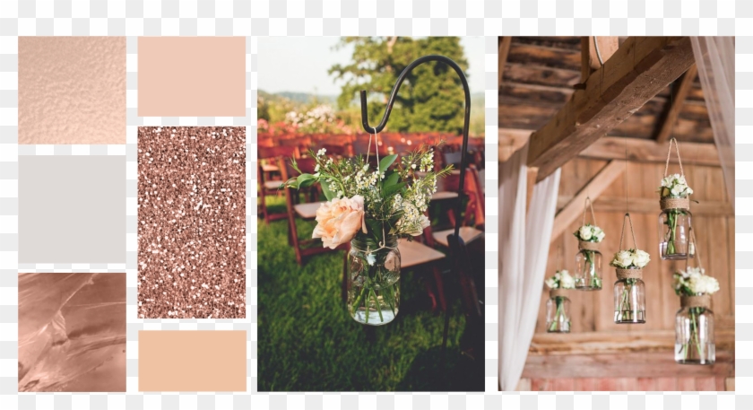 Enjoy The Mason Jar Magic - July Outdoor Wedding Decorations Clipart