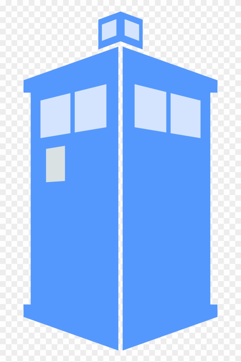 Minimalist By Seven - Doctor Who Tardis Icon Clipart #5257197