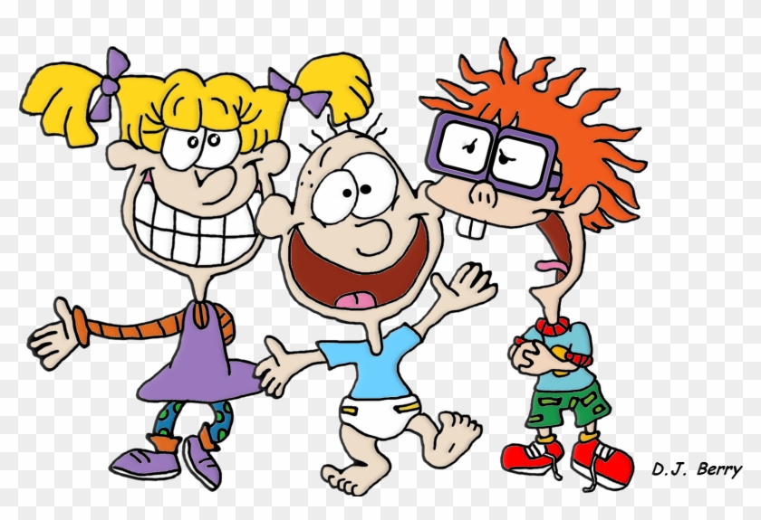 Angelica, Tommy, And Chuckie - Rugrats Play Train Png Clipart #5257284